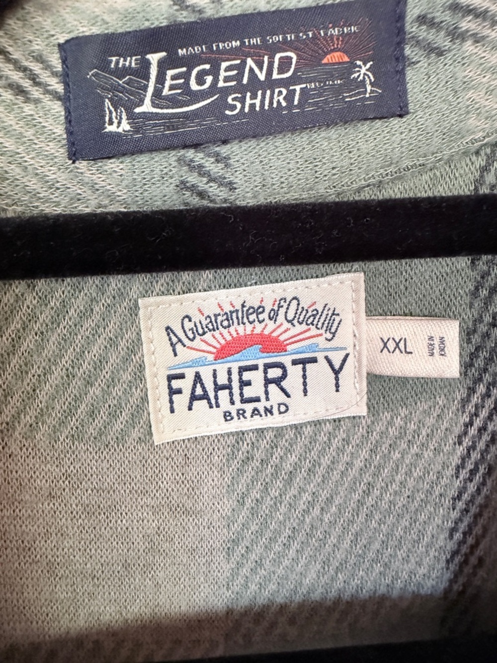 Faherty Green Plaid Long-Sleeve Button-Up Shirt - Picture 2 of 2
